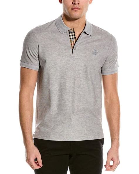 burberry grey polo shirt|authentic burberry polo shirt.